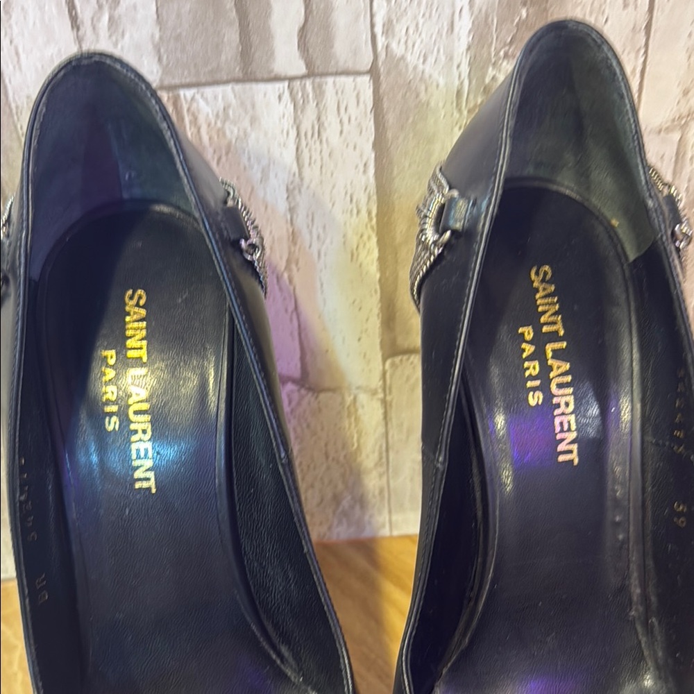 Saint Laurent Black Women's Heels - Picture 2 of 16